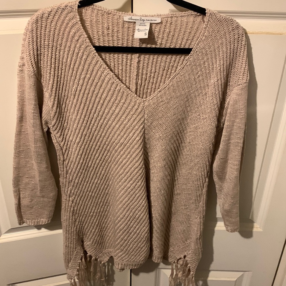Oversized v neck sweater